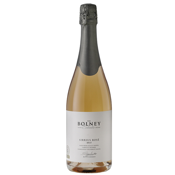 English Sparkling Wine Bolney Estate 2010 Sirrius Rosé Glass of Bubbly