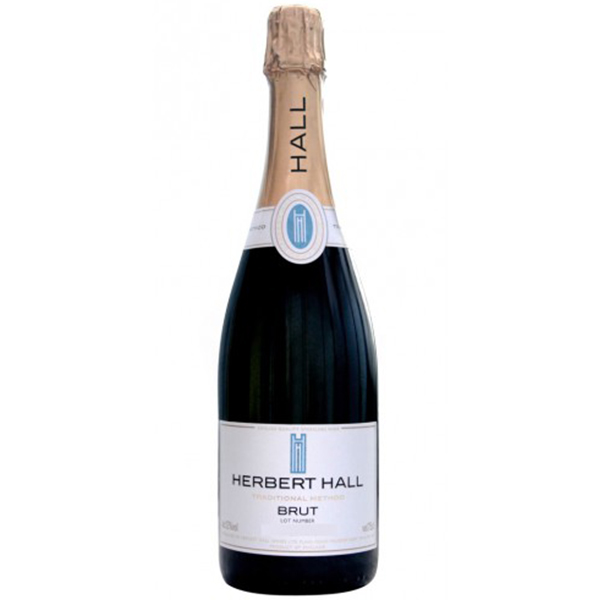 English Sparkling Wine Herbert Hall Traditional Method Brut Glass of