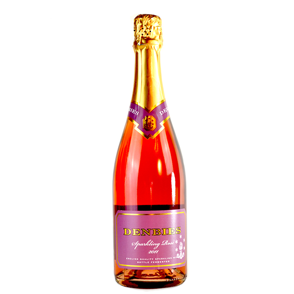 English Sparkling Wine Denbies Sparkling Rose NV Glass of Bubbly