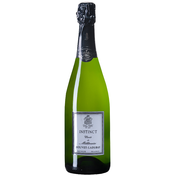 French Sparkling Wine Bouvet Ladubay Instinct Millenium Cuvée Glass