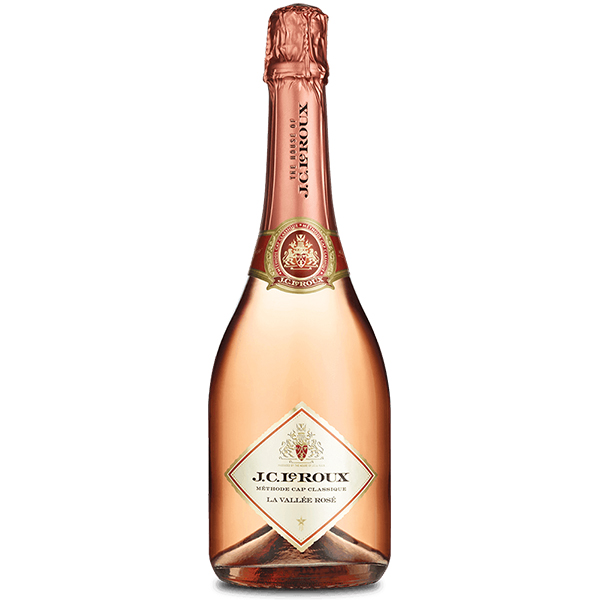 South African Sparkling Wine J.C. Le Roux La Vallée Rosé Glass of Bubbly